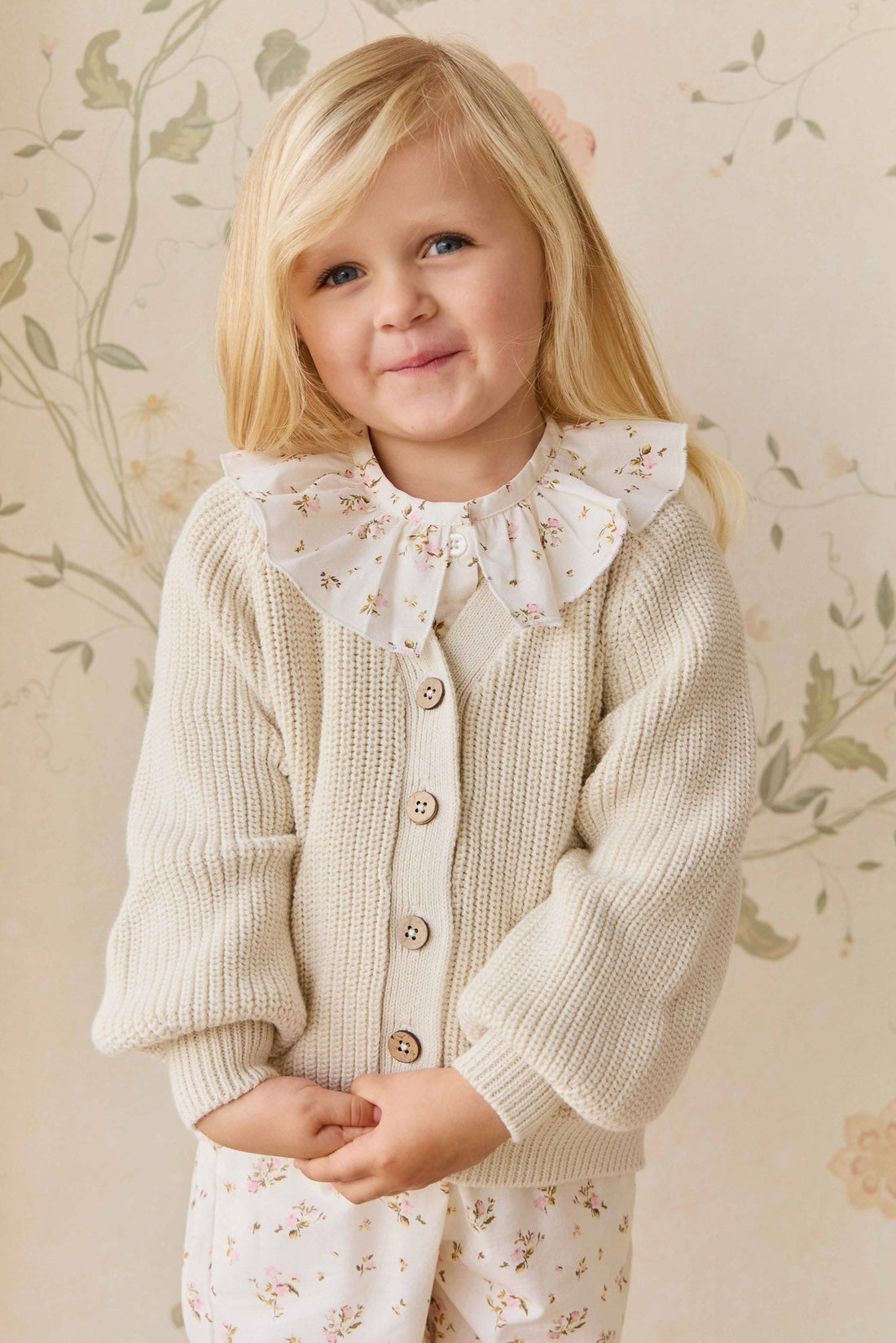 Paloma Cardigan - Vanilla Childrens Cardigan from Jamie Kay Australia