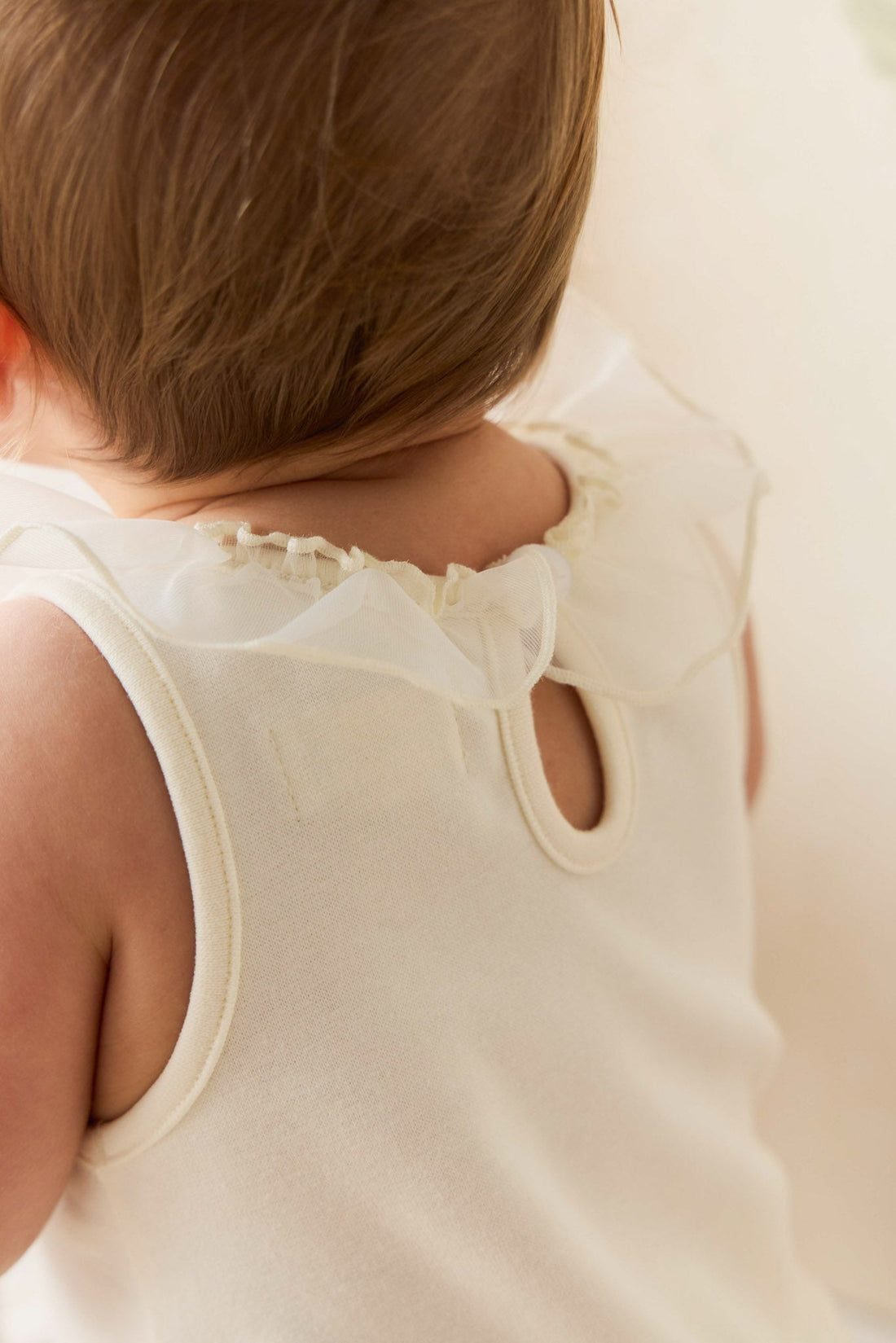 Adalyn Playsuit - Parchment Childrens Playsuit from Jamie Kay Australia