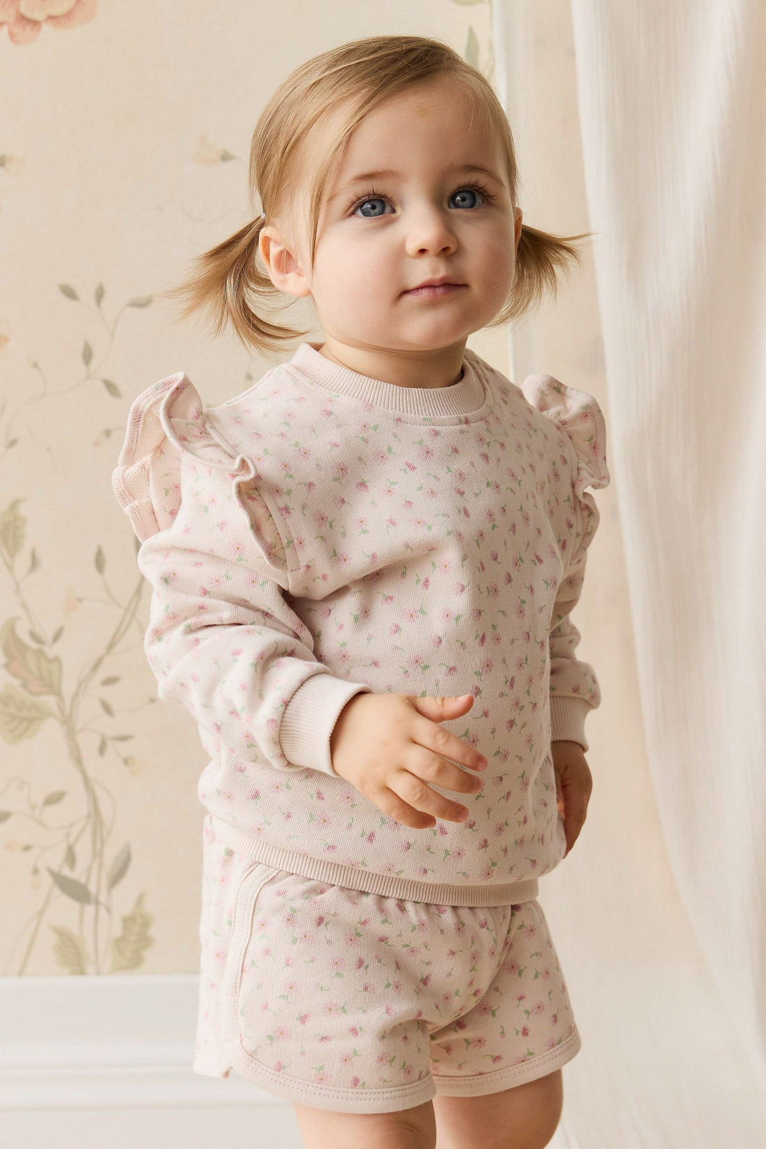 Organic Cotton Lilith Sweatshirt - Victoria Blush Childrens Top from Jamie Kay Australia
