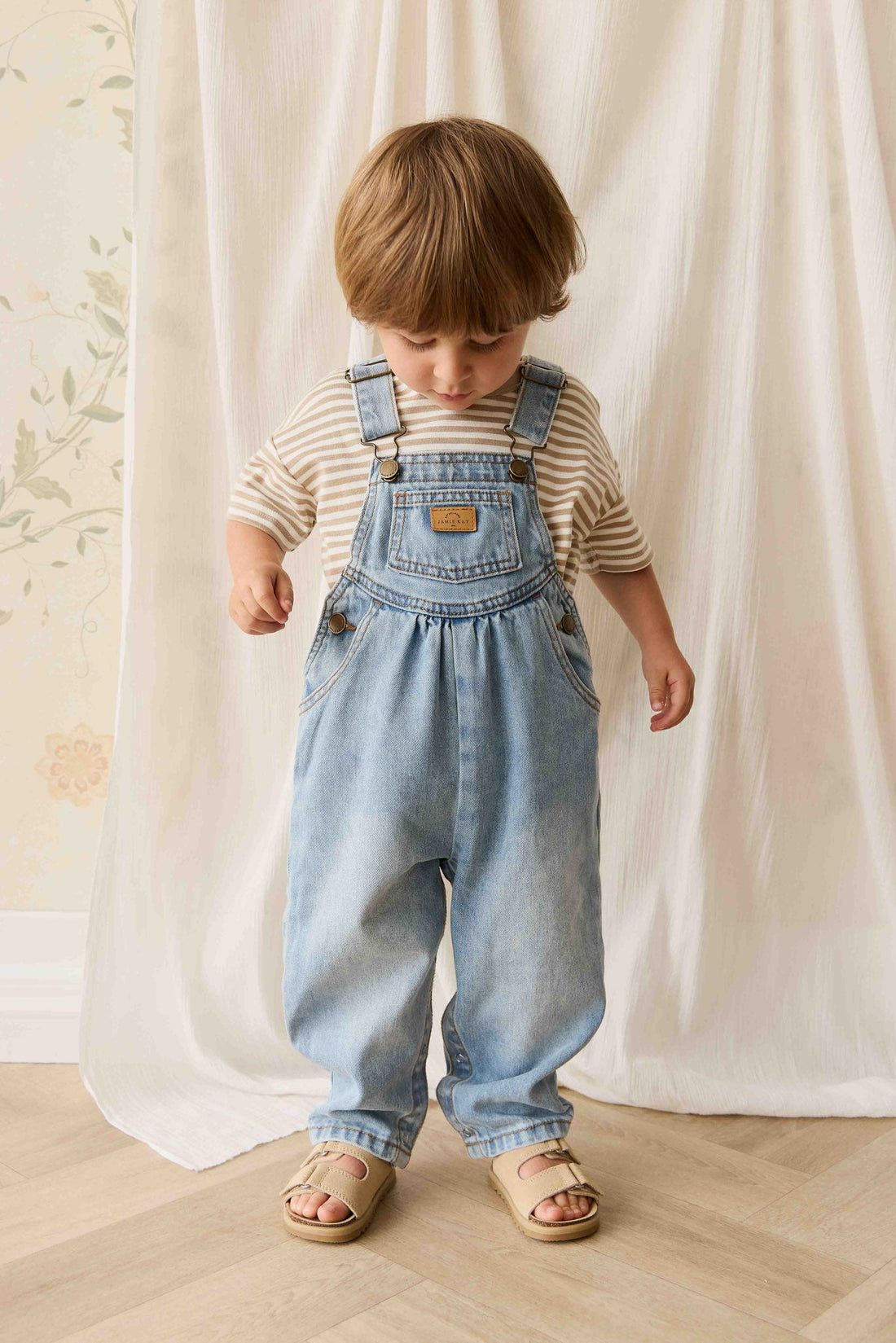 Cecil Overall - Antique Blue Childrens Overall from Jamie Kay Australia