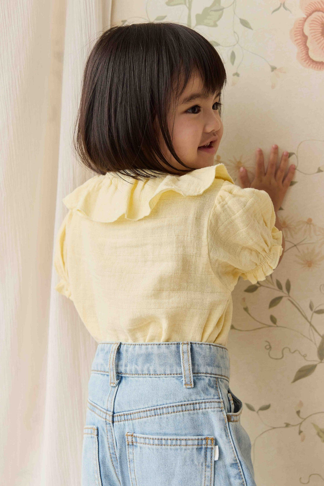 Organic Cotton Muslin Alora Top - Sunshine Childrens Top from Jamie Kay Australia