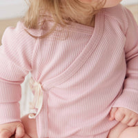 Organic Cotton Modal Marina Long Sleeve Bodysuit - Trinket Childrens Bodysuit from Jamie Kay Australia