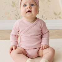 Organic Cotton Modal Marina Long Sleeve Bodysuit - Trinket Childrens Bodysuit from Jamie Kay Australia