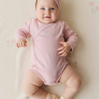 Organic Cotton Modal Marina Long Sleeve Bodysuit - Trinket Childrens Bodysuit from Jamie Kay Australia