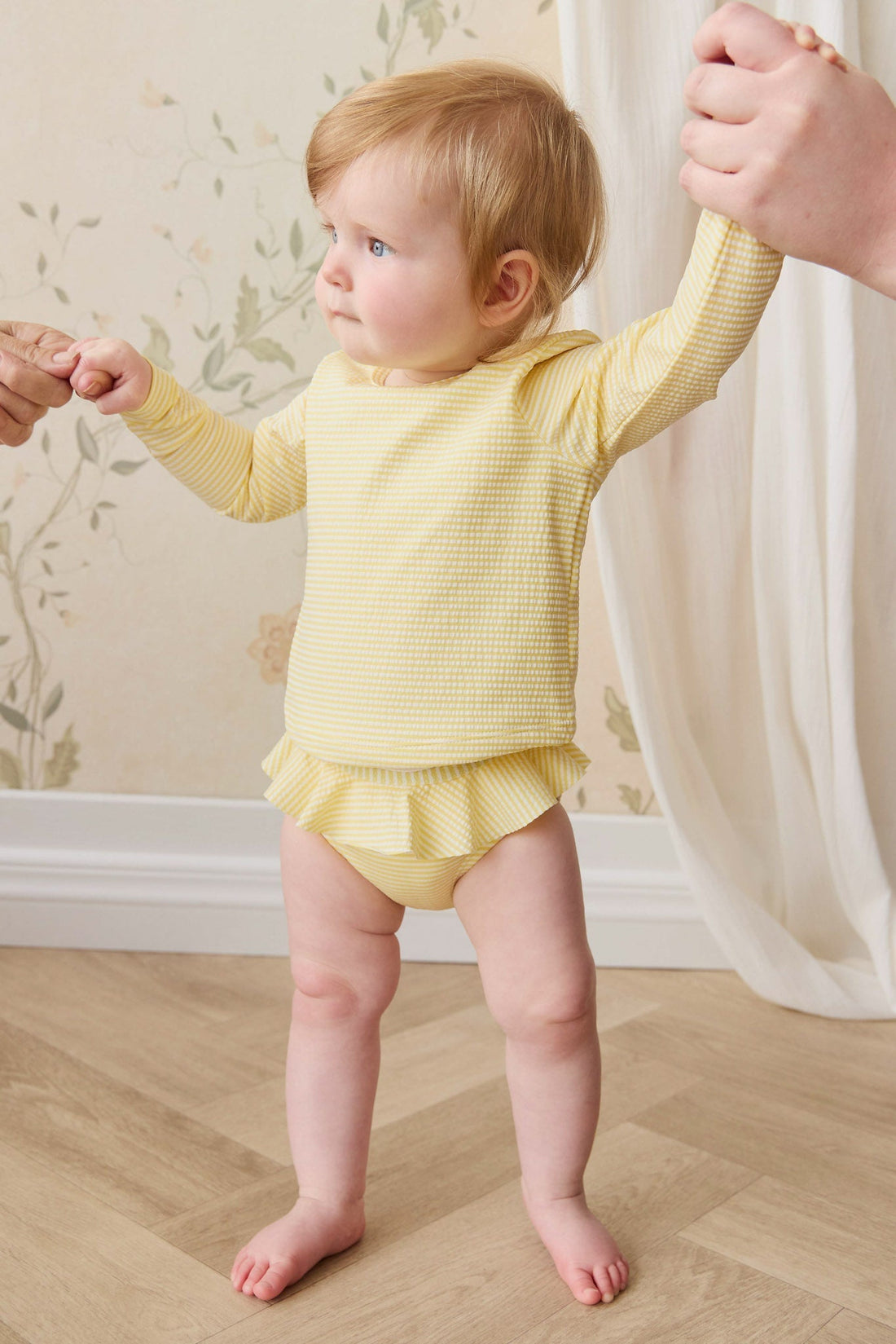 Brielle Swim Set - Camomile Stripe Childrens Swimwear from Jamie Kay Australia