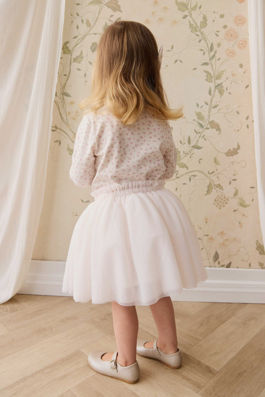 Organic Cotton Long Sleeve Top - Victoria Blush Childrens Top from Jamie Kay Australia
