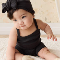 Organic Cotton Modal Lilian Headband - Ebony Childrens Headband from Jamie Kay Australia