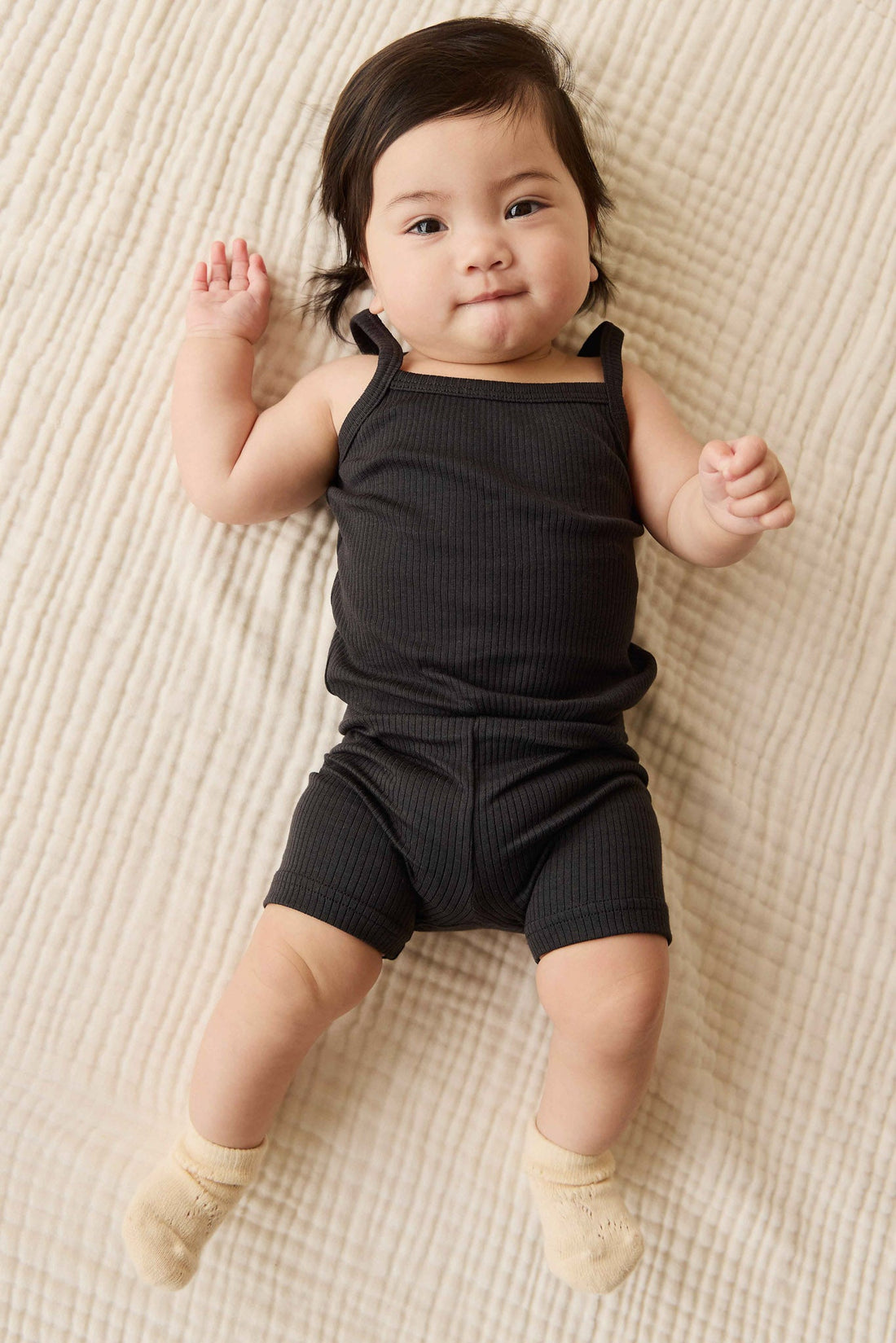 Organic Cotton Modal Elisa Bike Short - Ebony Childrens Short from Jamie Kay Australia