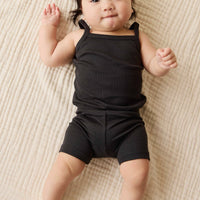 Organic Cotton Modal Elisa Bike Short - Ebony Childrens Short from Jamie Kay Australia