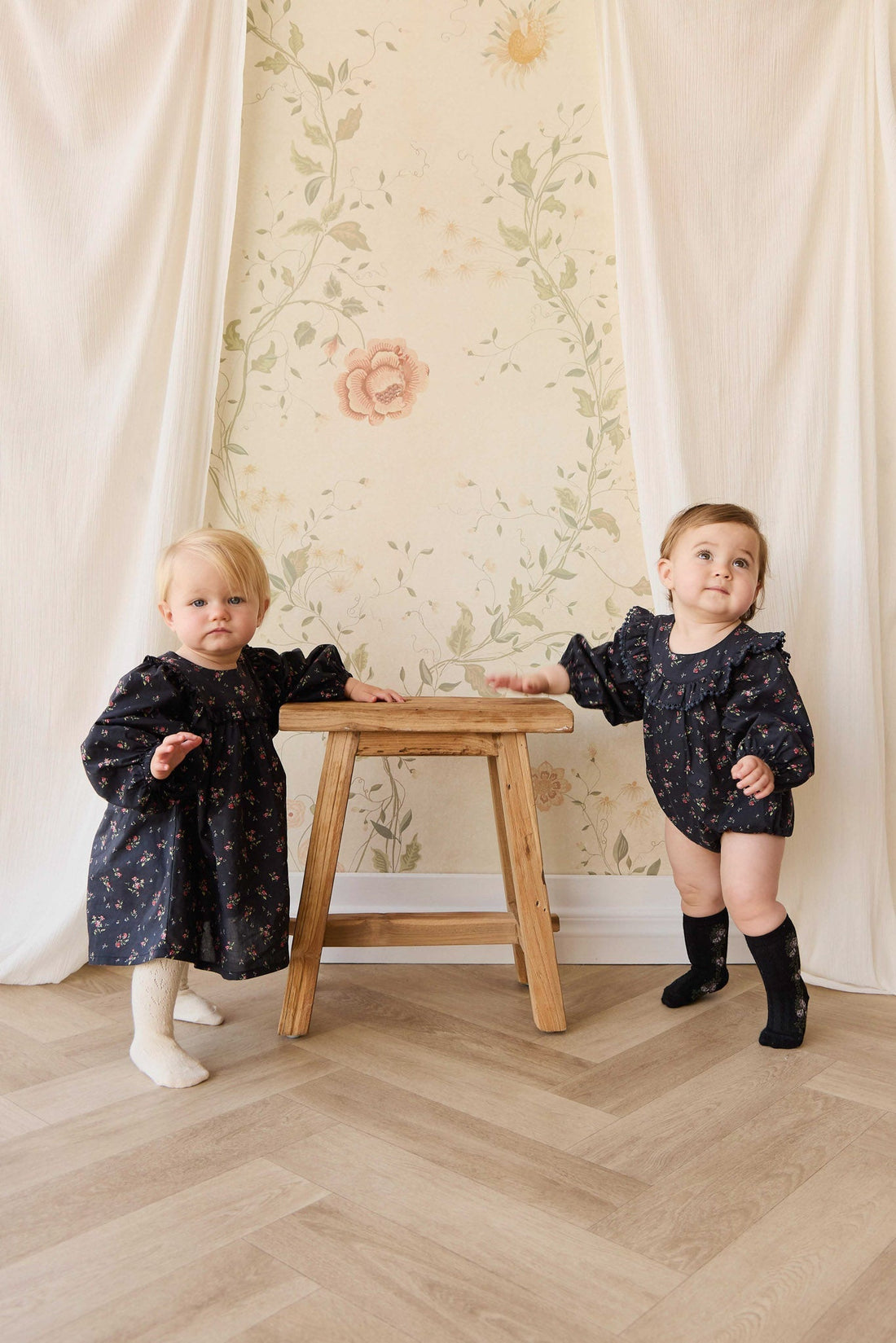 Organic Cotton Malia Playsuit - Bianca Noir Childrens Playsuit from Jamie Kay Australia