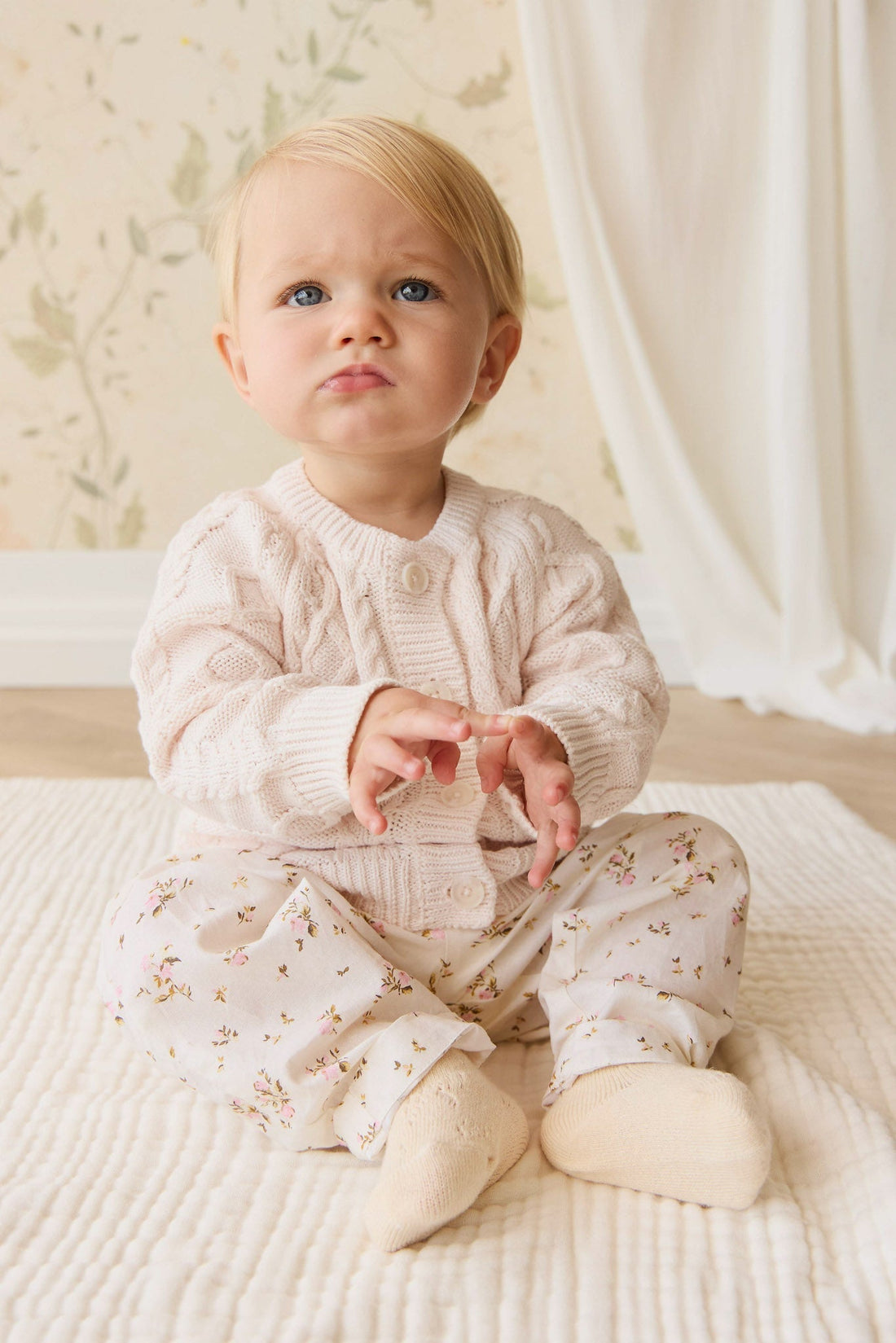 Alexis Cardigan - Cosy Mauve Childrens Cardigan from Jamie Kay Australia