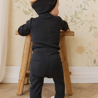 Organic Cotton Modal Everyday Legging - Ebony Childrens Legging from Jamie Kay Australia