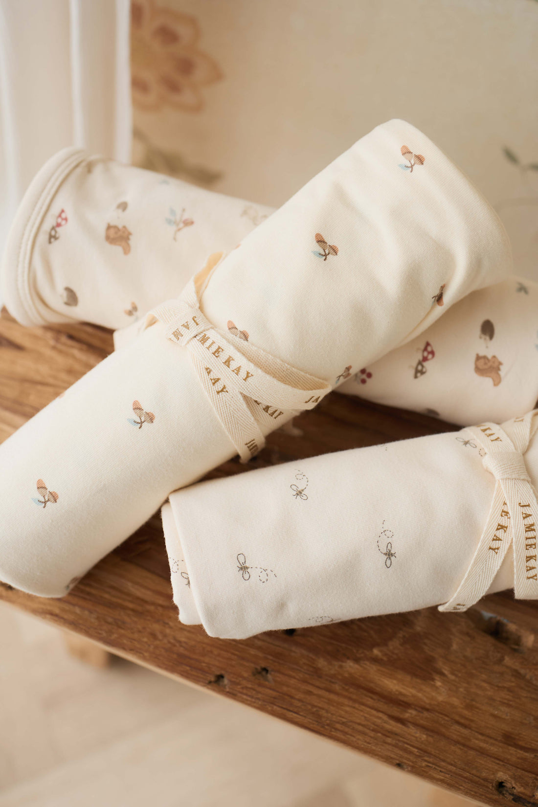 Organic Cotton Murphy Wrap - Forest Night Acorns Childrens Murphy Wrap from Jamie Kay Australia