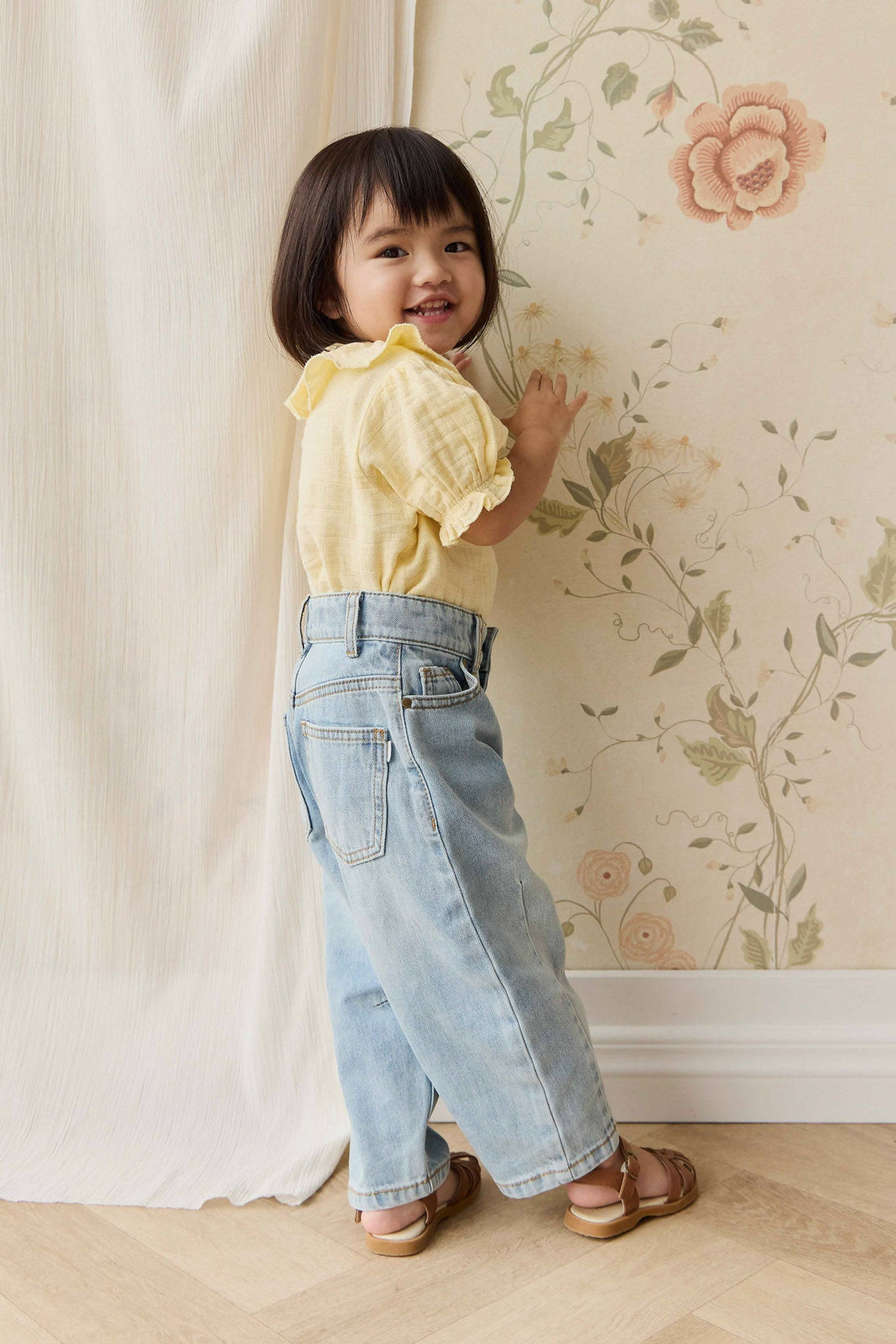 Organic Cotton Muslin Alora Top - Sunshine Childrens Top from Jamie Kay Australia
