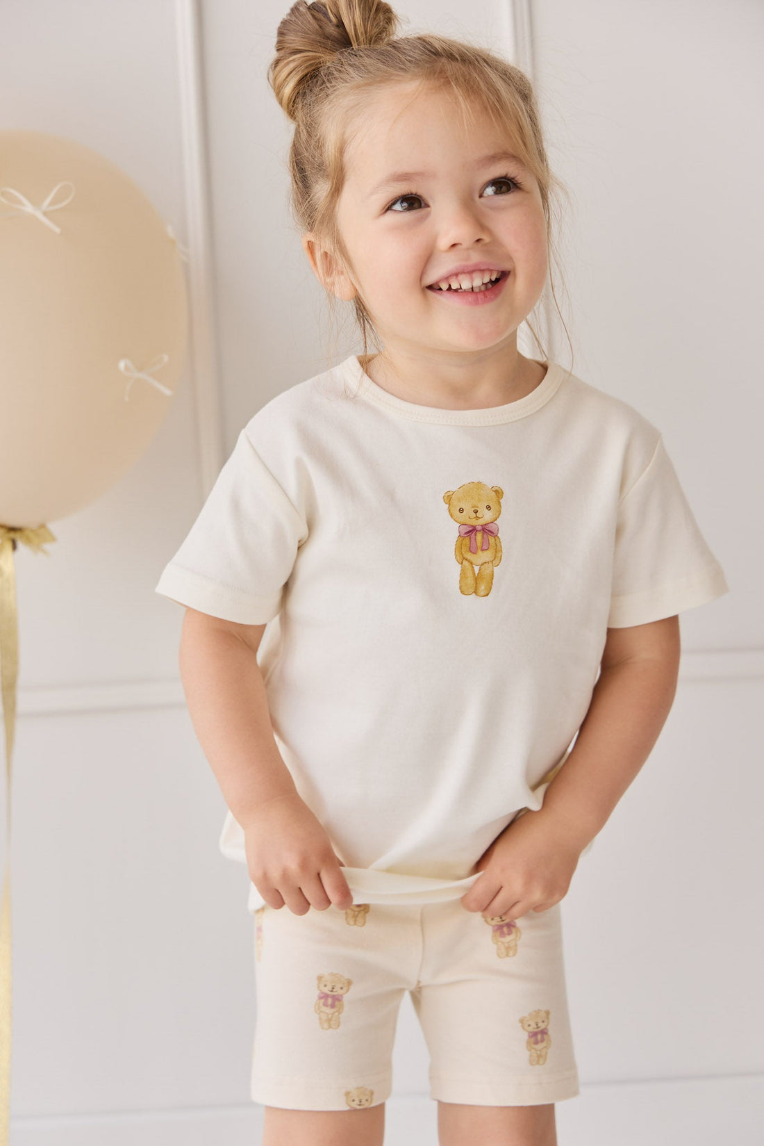 Pima Cotton Aude Tee - Cloud Little Georgie Childrens Top from Jamie Kay Australia