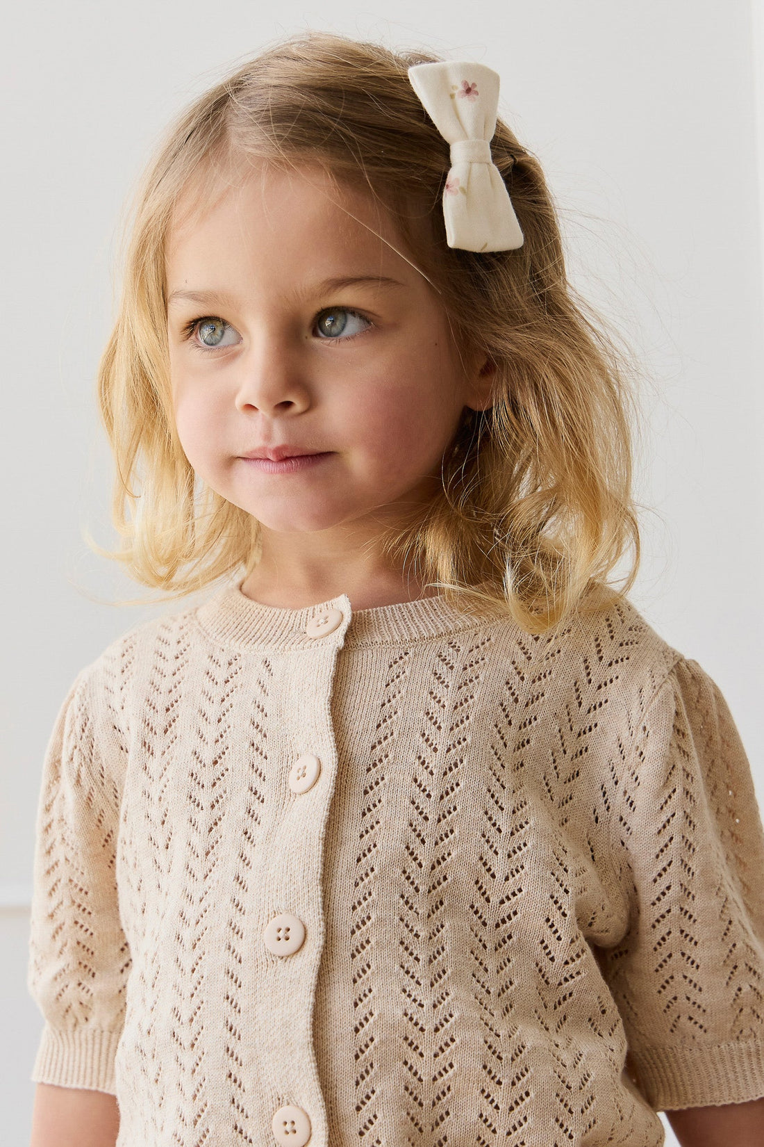 Aria Knitted Top - Oatmeal Marle Childrens Top from Jamie Kay Australia