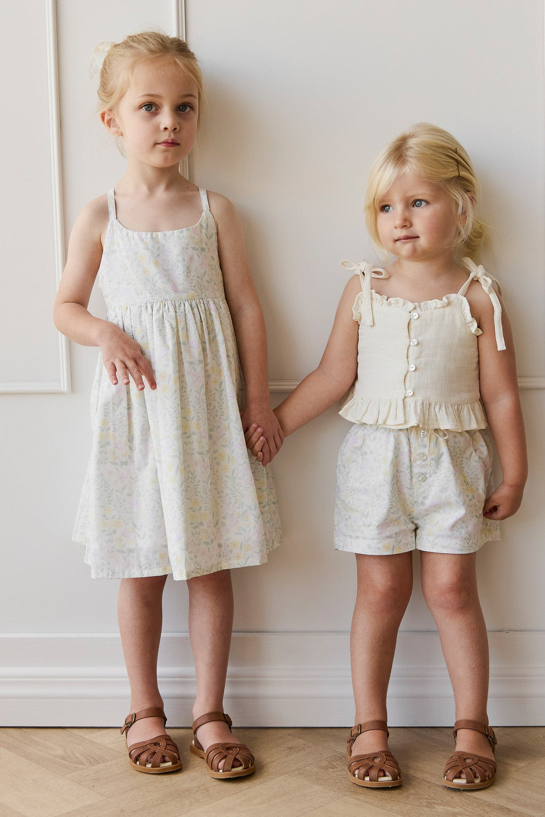 Organic Cotton Muslin Mirabel Top - Parchment Childrens Top from Jamie Kay Australia