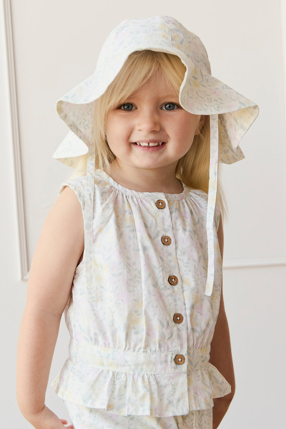 Organic Cotton McCenna Top - Daphne Egret Childrens Top from Jamie Kay Australia