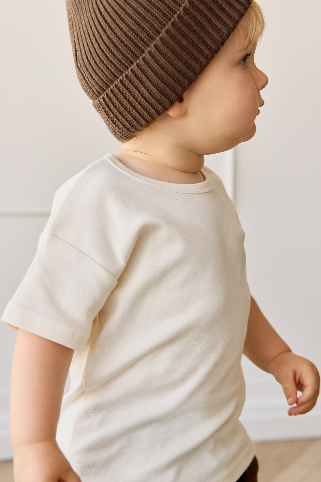 Pima Cotton Hunter Tee - Cloud Childrens Top from Jamie Kay Australia