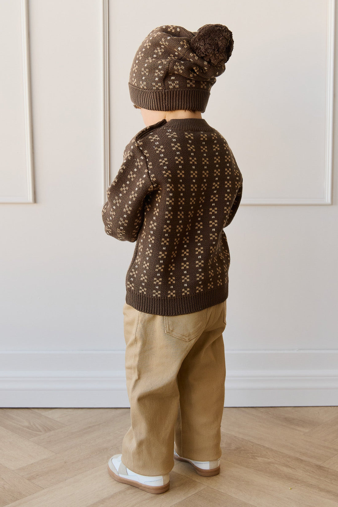 Bertie Knit Jumper - Fairisle Desert Palm Childrens Jumper from Jamie Kay Australia