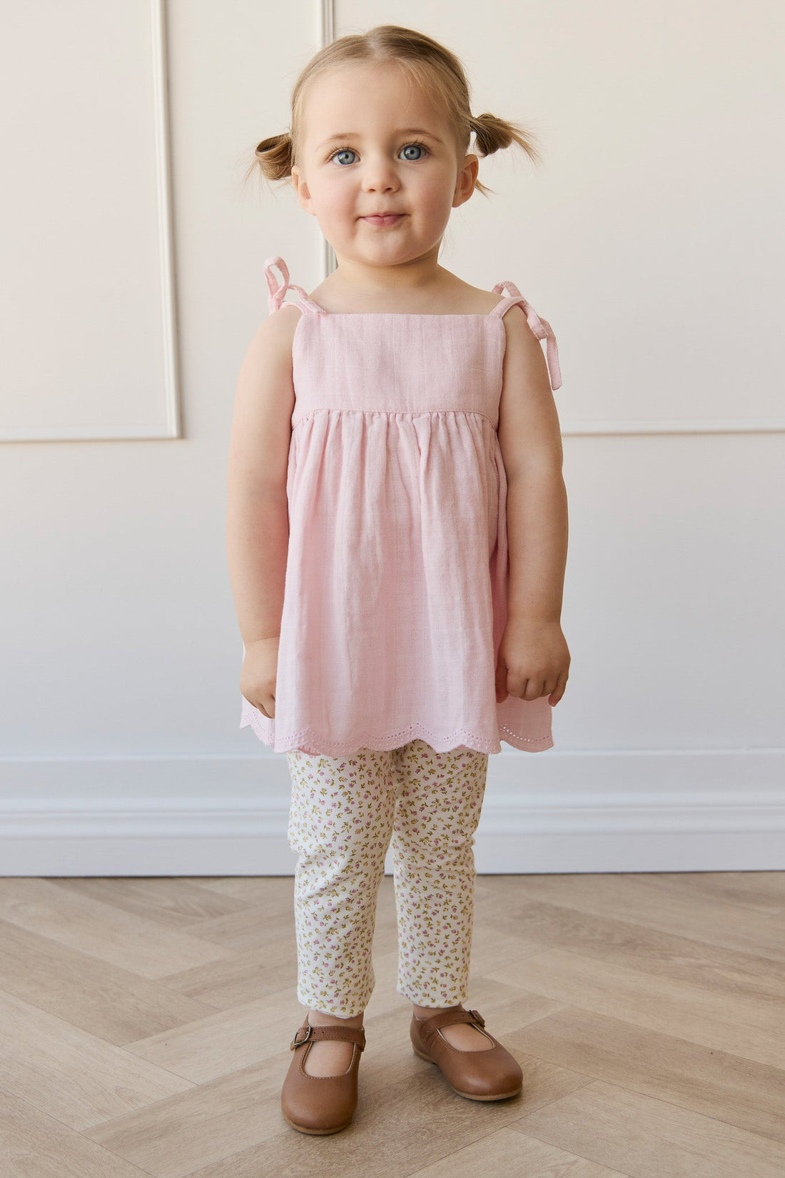 Organic Cotton Everyday Legging - Pippa Pink Childrens Legging from Jamie Kay Australia