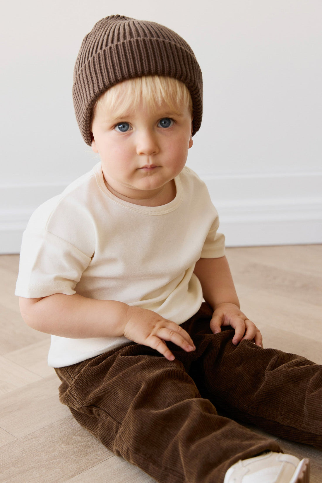 Pima Cotton Hunter Tee - Cloud Childrens Top from Jamie Kay Australia