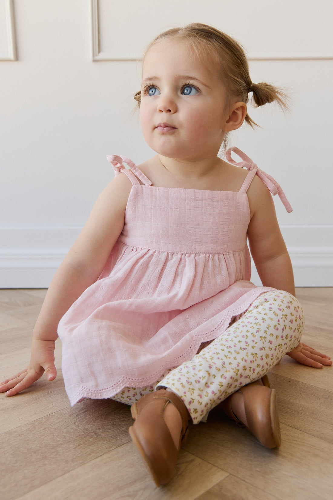 Organic Cotton Everyday Legging - Pippa Pink Childrens Legging from Jamie Kay Australia
