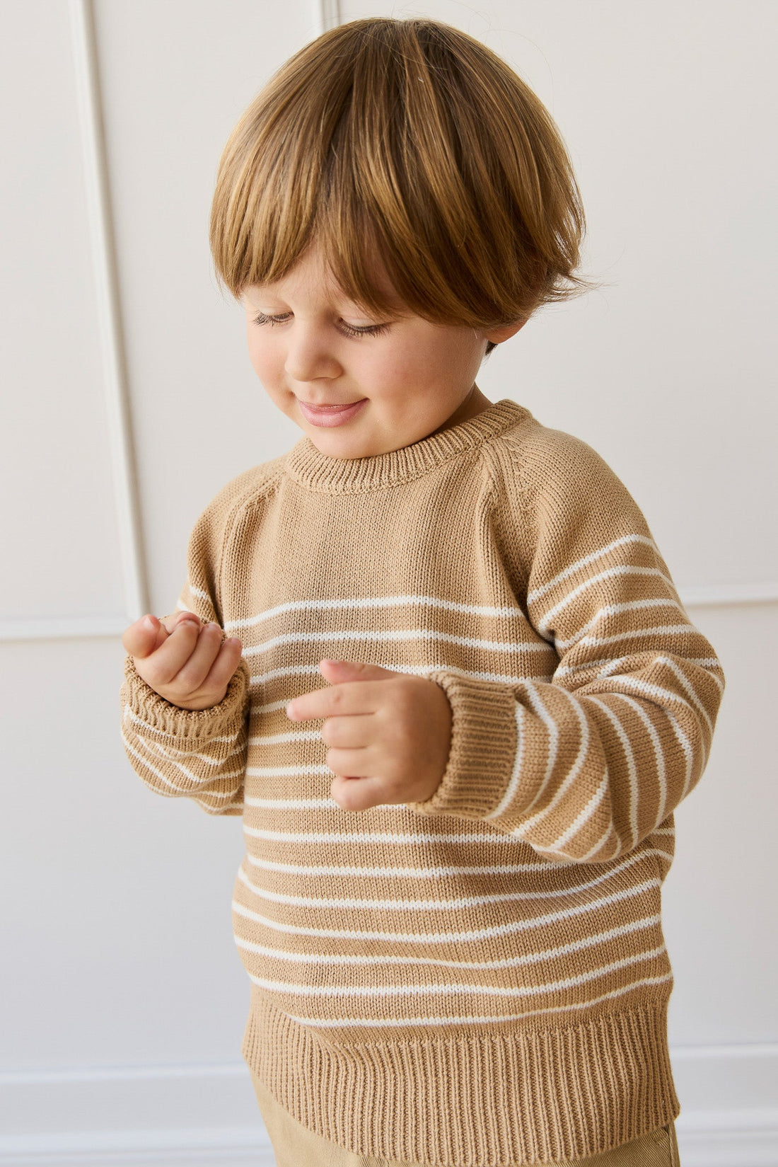 Elias Jumper - Elias Stripe Rattan Childrens Jumper from Jamie Kay Australia
