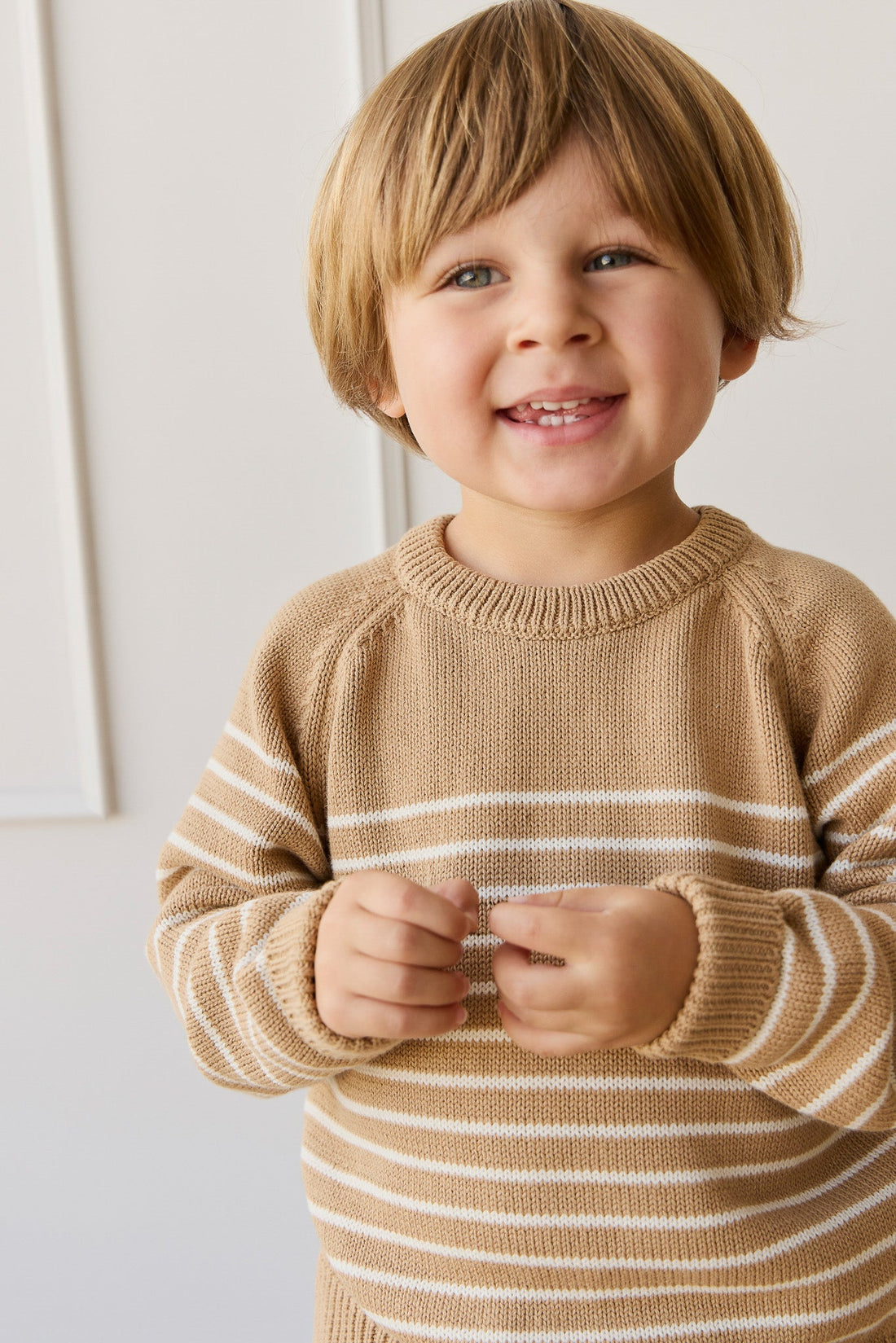 Elias Jumper - Elias Stripe Rattan Childrens Jumper from Jamie Kay Australia