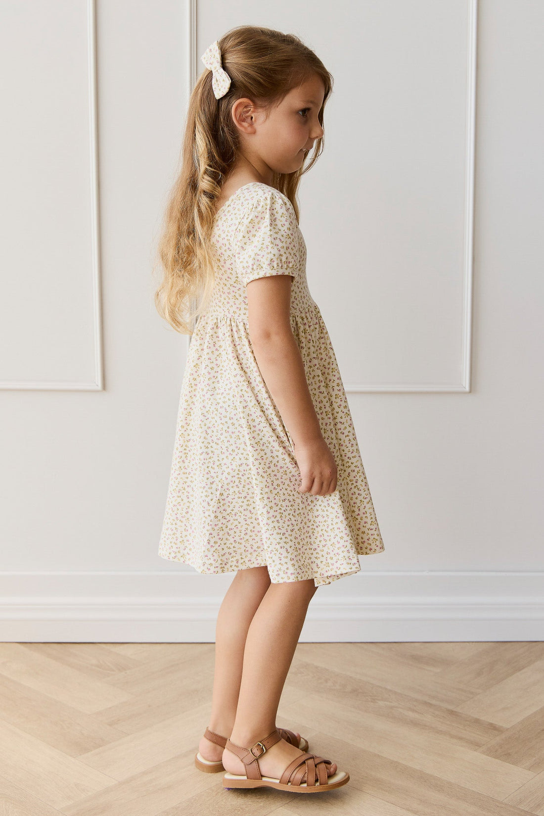 Organic Cotton Meadow Dress - Pippa Pink Childrens Dress from Jamie Kay Australia