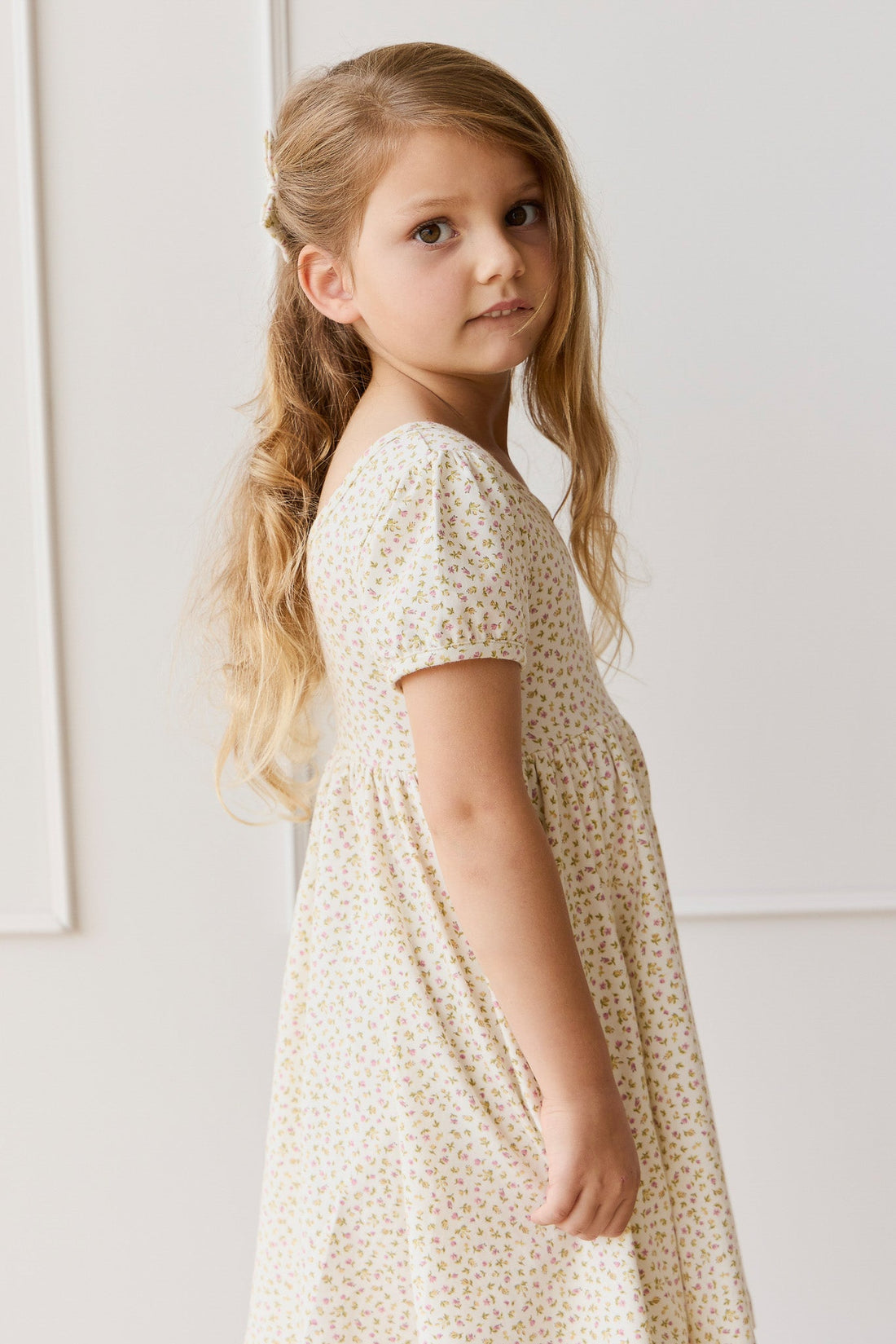 Organic Cotton Meadow Dress - Pippa Pink Childrens Dress from Jamie Kay Australia
