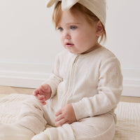 Organic Cotton Modal Frankie Onepiece - Oatmeal Marle Childrens Onepiece from Jamie Kay Australia