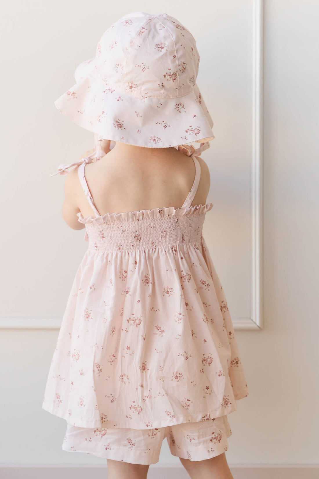 Organic Cotton Ellie Top - Petite Fleur Soft Peony Childrens Top from Jamie Kay Australia