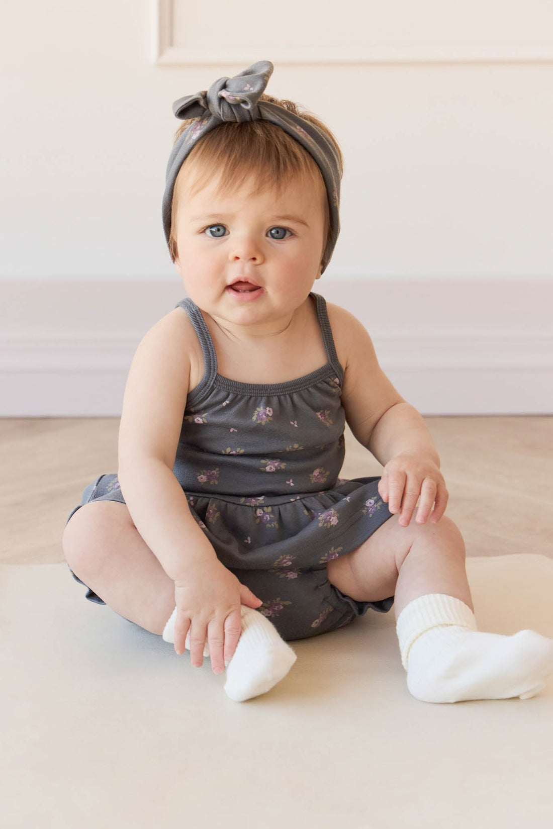 Organic Cotton Meadow Singlet - Simone Lava Childrens Singlet from Jamie Kay Australia
