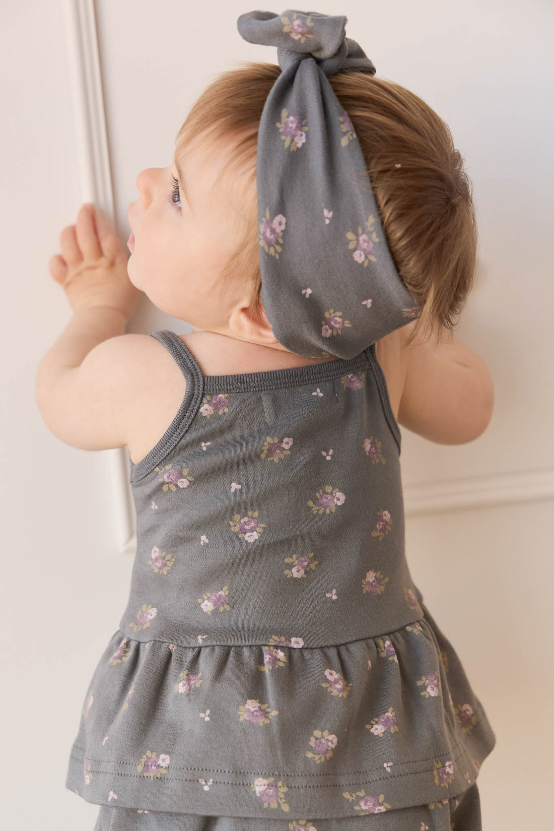Organic Cotton Meadow Singlet - Simone Lava Childrens Singlet from Jamie Kay Australia