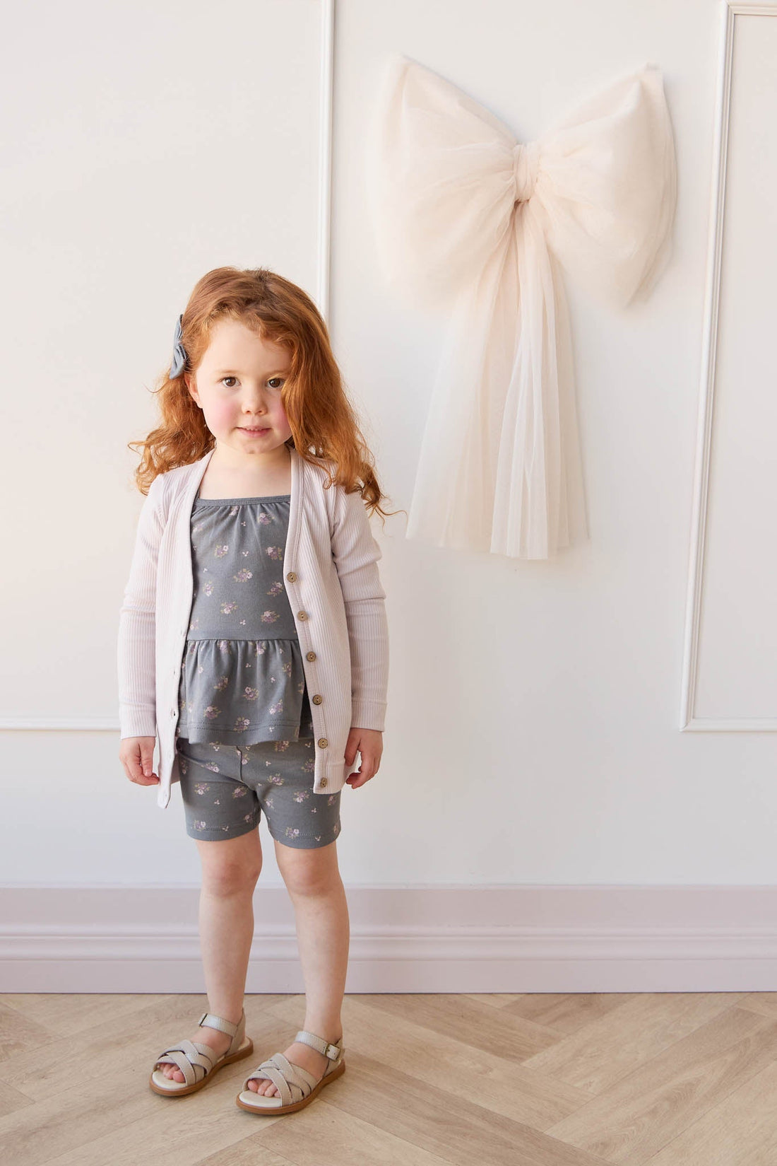 Organic Cotton Everyday Bike Short - Simone Lava Childrens Short from Jamie Kay Australia