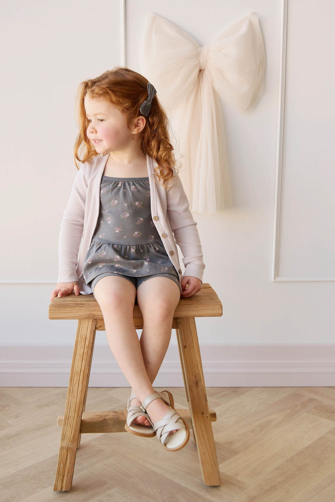 Organic Cotton Everyday Bike Short - Simone Lava Childrens Short from Jamie Kay Australia