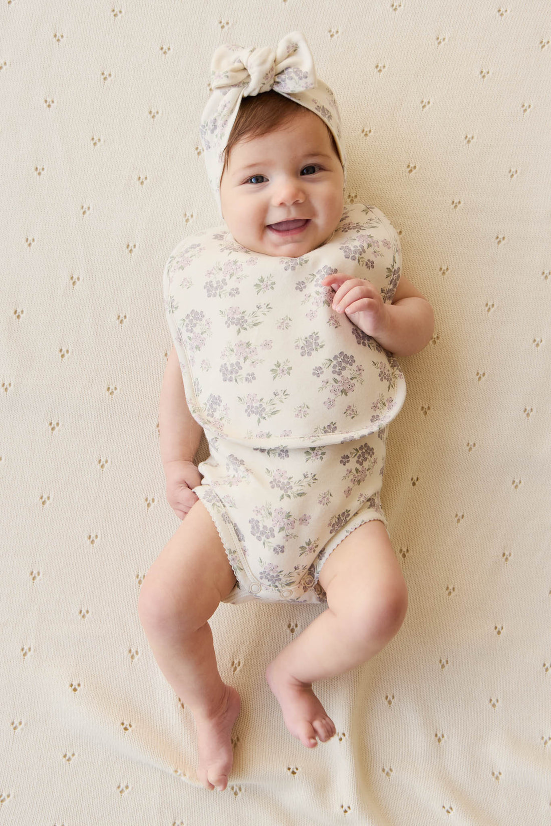 Organic Cotton Bib - Selena Tofu Childrens Bib from Jamie Kay Australia