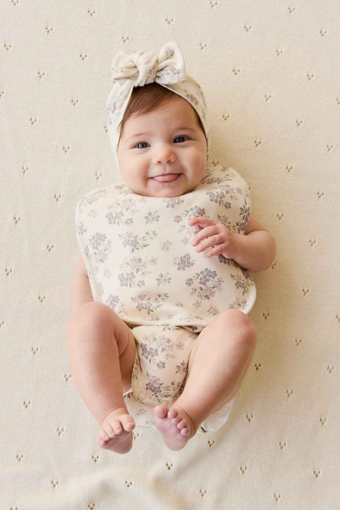 Organic Cotton Bib - Selena Tofu Childrens Bib from Jamie Kay Australia