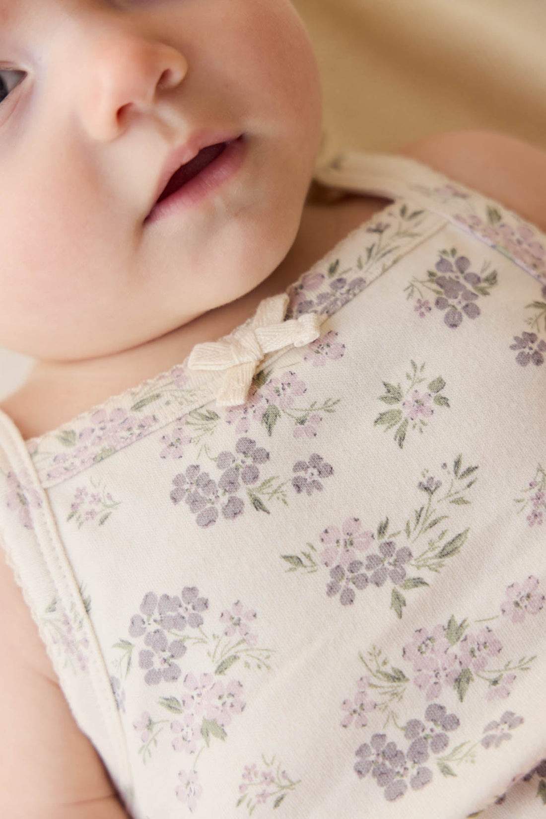 Organic Cotton Bridget Singlet Bodysuit - Selena Tofu Childrens Bodysuit from Jamie Kay Australia