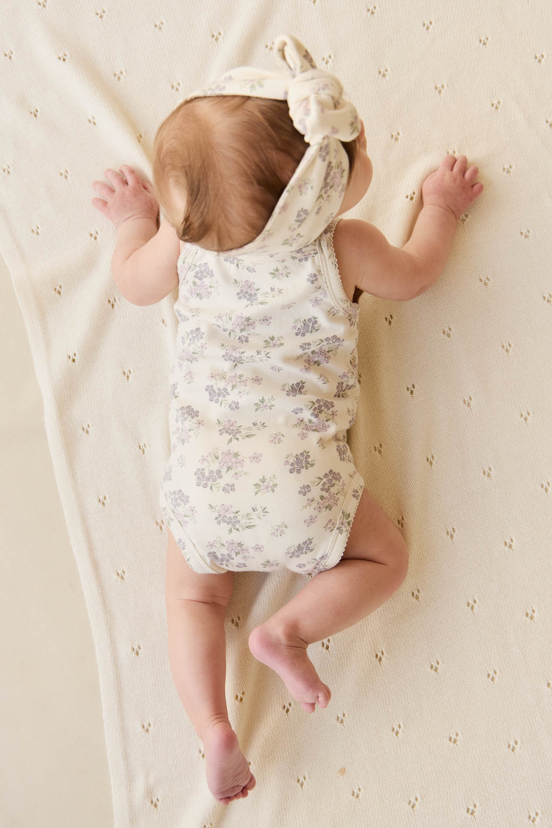 Organic Cotton Bridget Singlet Bodysuit - Selena Tofu Childrens Bodysuit from Jamie Kay Australia