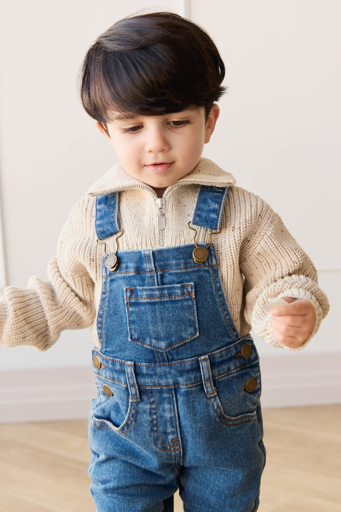 Jordie Overall - Mid Wash Denim Childrens Overall from Jamie Kay Australia