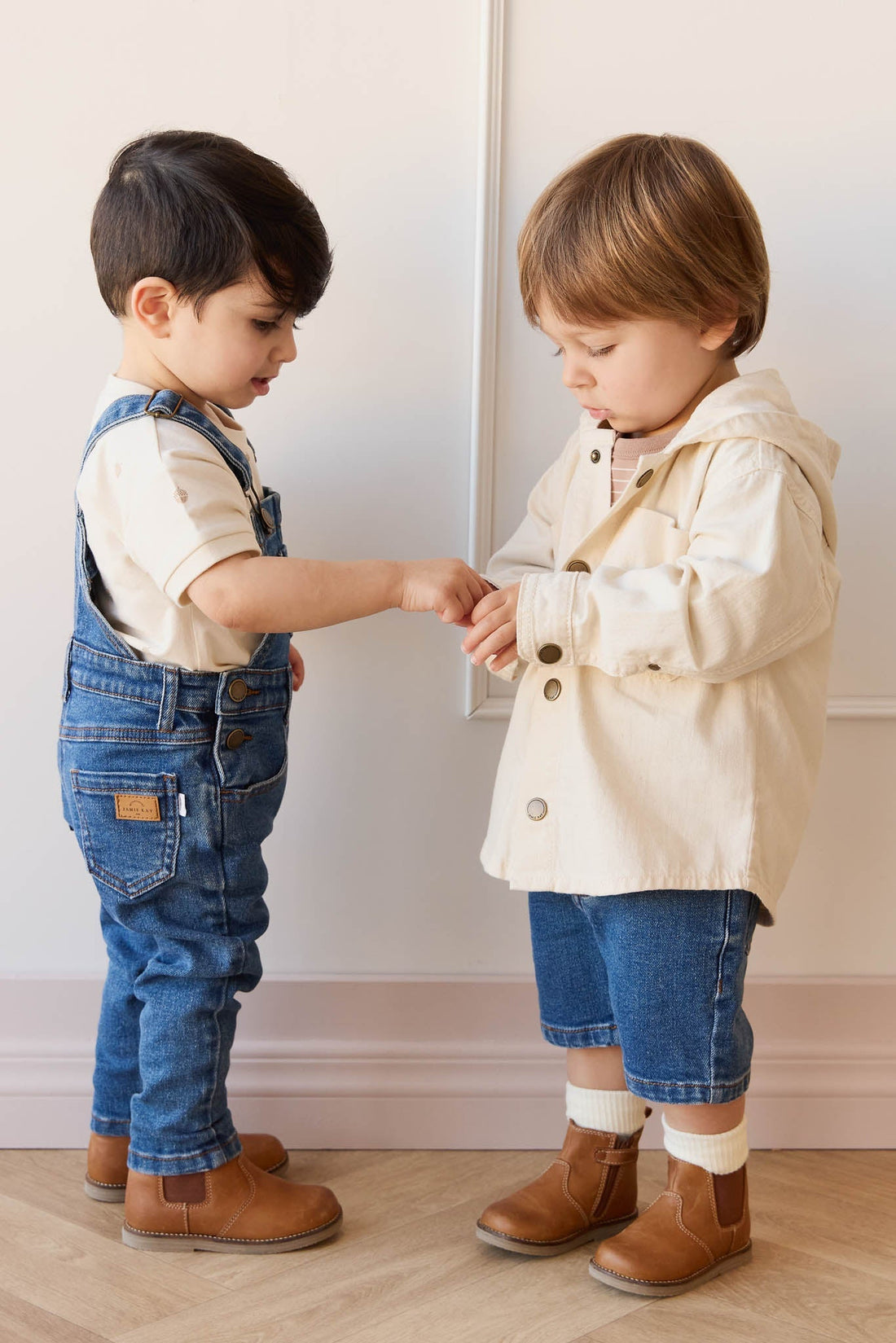 Noah Short - Mid Wash Denim Childrens Short from Jamie Kay Australia
