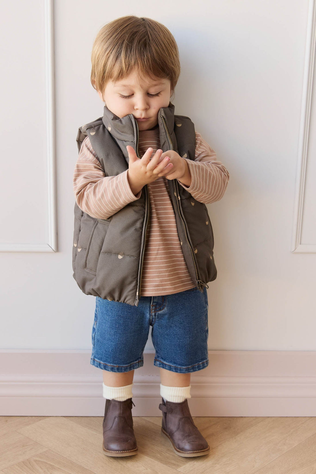 Noah Short - Mid Wash Denim Childrens Short from Jamie Kay Australia