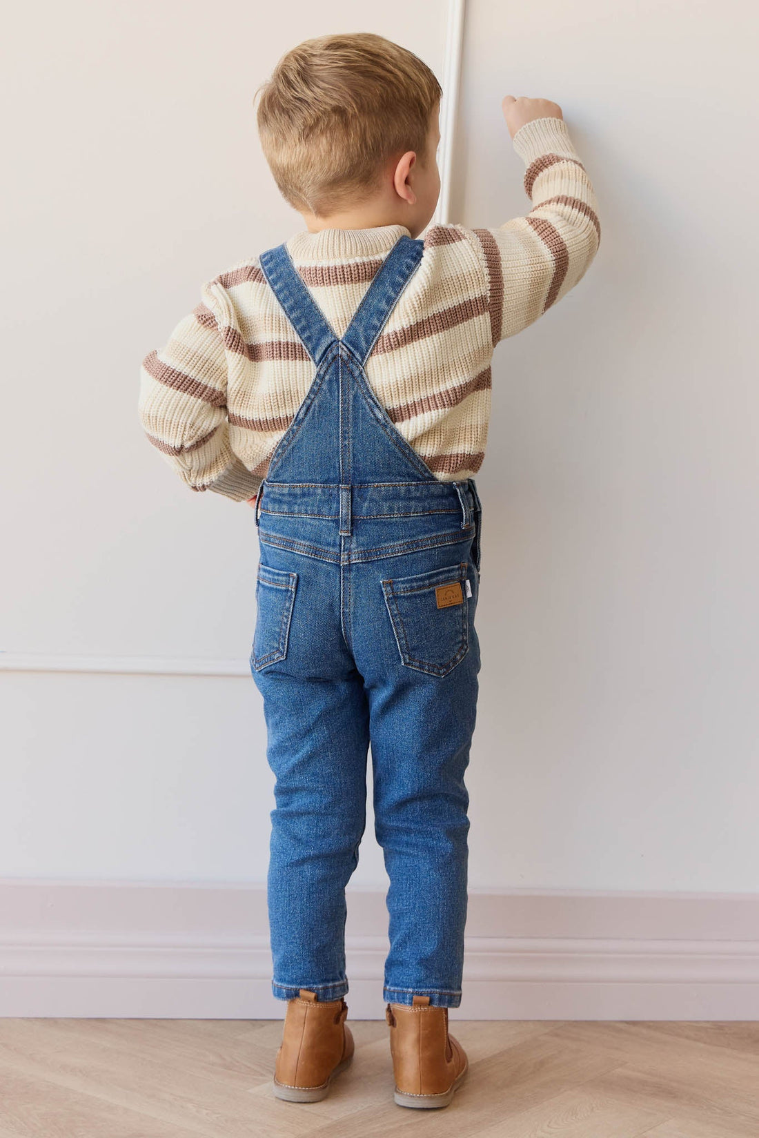 Jordie Overall - Mid Wash Denim Childrens Overall from Jamie Kay Australia