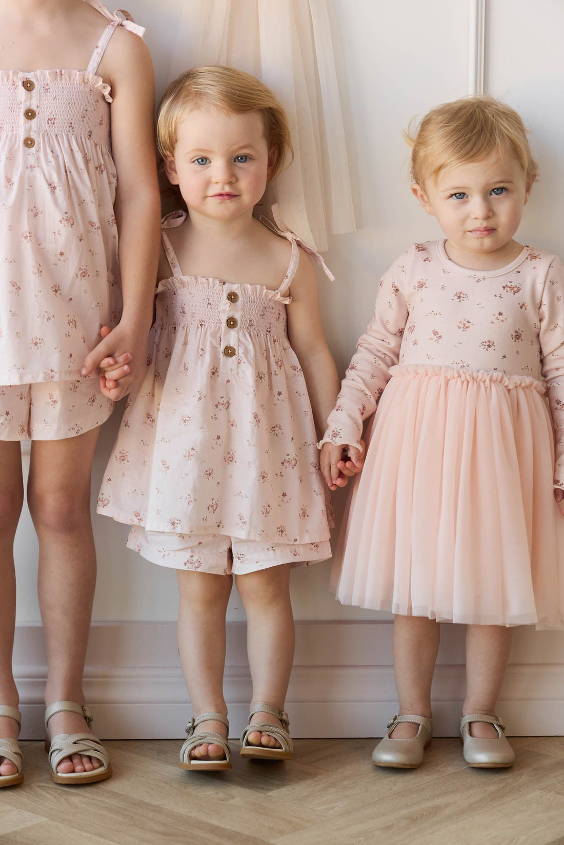 Organic Cotton Emelia Short - Petite Fleur Soft Peony Childrens Short from Jamie Kay Australia