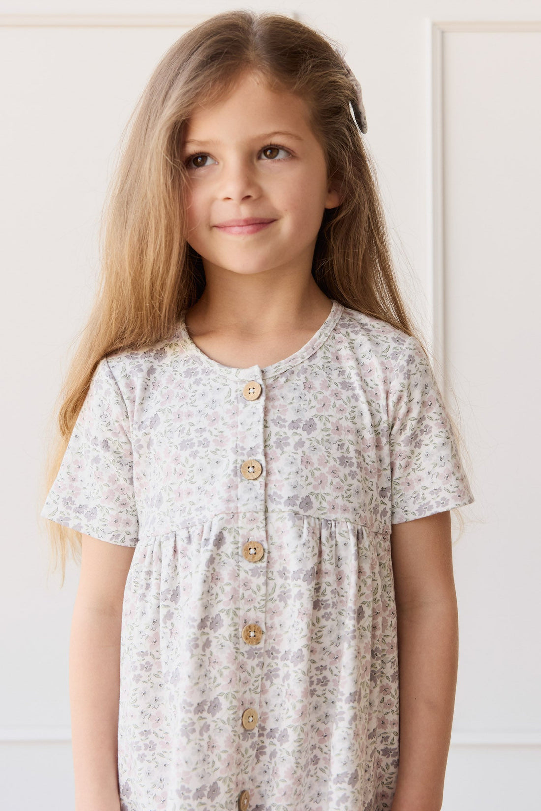 Organic Cotton Lola Dress - Fifi Lilac Childrens Dress from Jamie Kay Australia