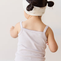 Organic Cotton Modal Singlet - Luna Childrens Singlet from Jamie Kay Australia