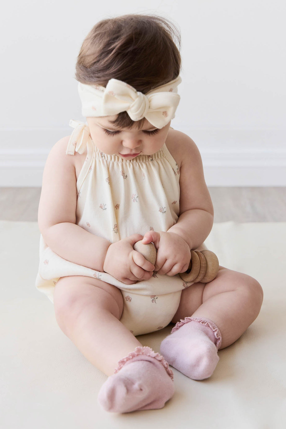 Organic Cotton Headband - Meredith Egret Childrens Headband from Jamie Kay Australia