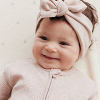 Organic Cotton Modal Headband - Powder Pink Marle Childrens Headband from Jamie Kay Australia